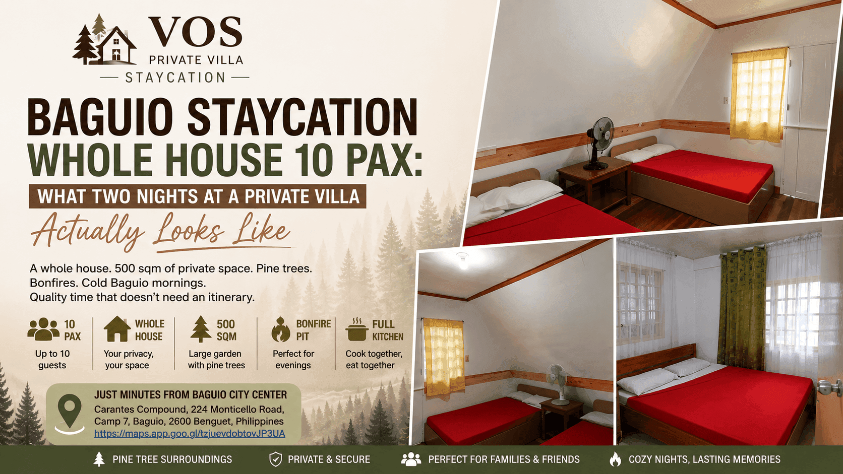 Baguio Staycation Whole House 10 Pax: What Two Nights at a Private Villa Actually Looks Like