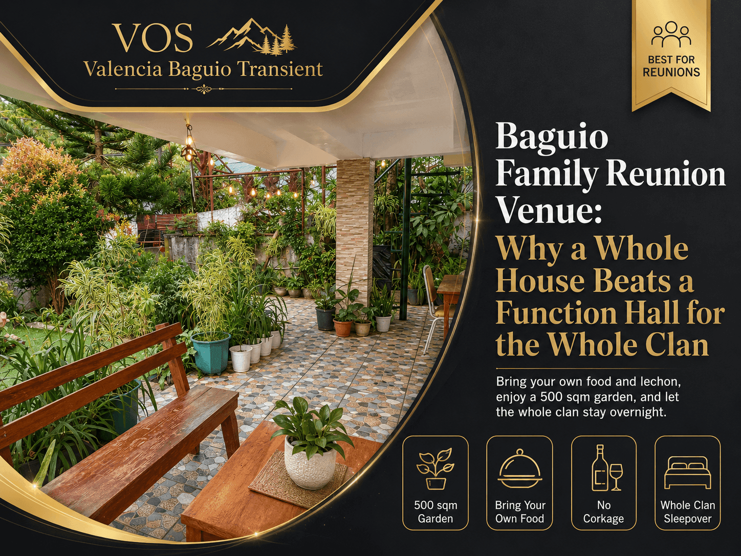Baguio Family Reunion Venue: Why a Whole House Beats a Function Hall for the Whole Clan