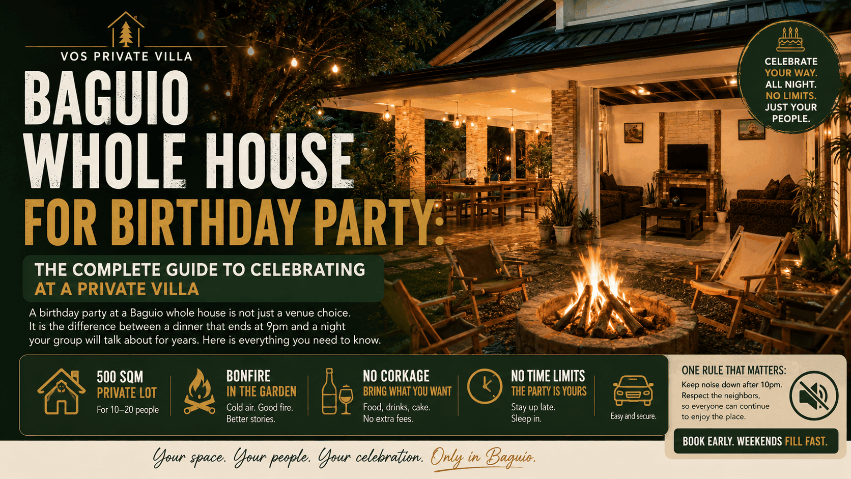 Baguio Whole House for Birthday Party: The Complete Guide to Celebrating at a Private Villa
