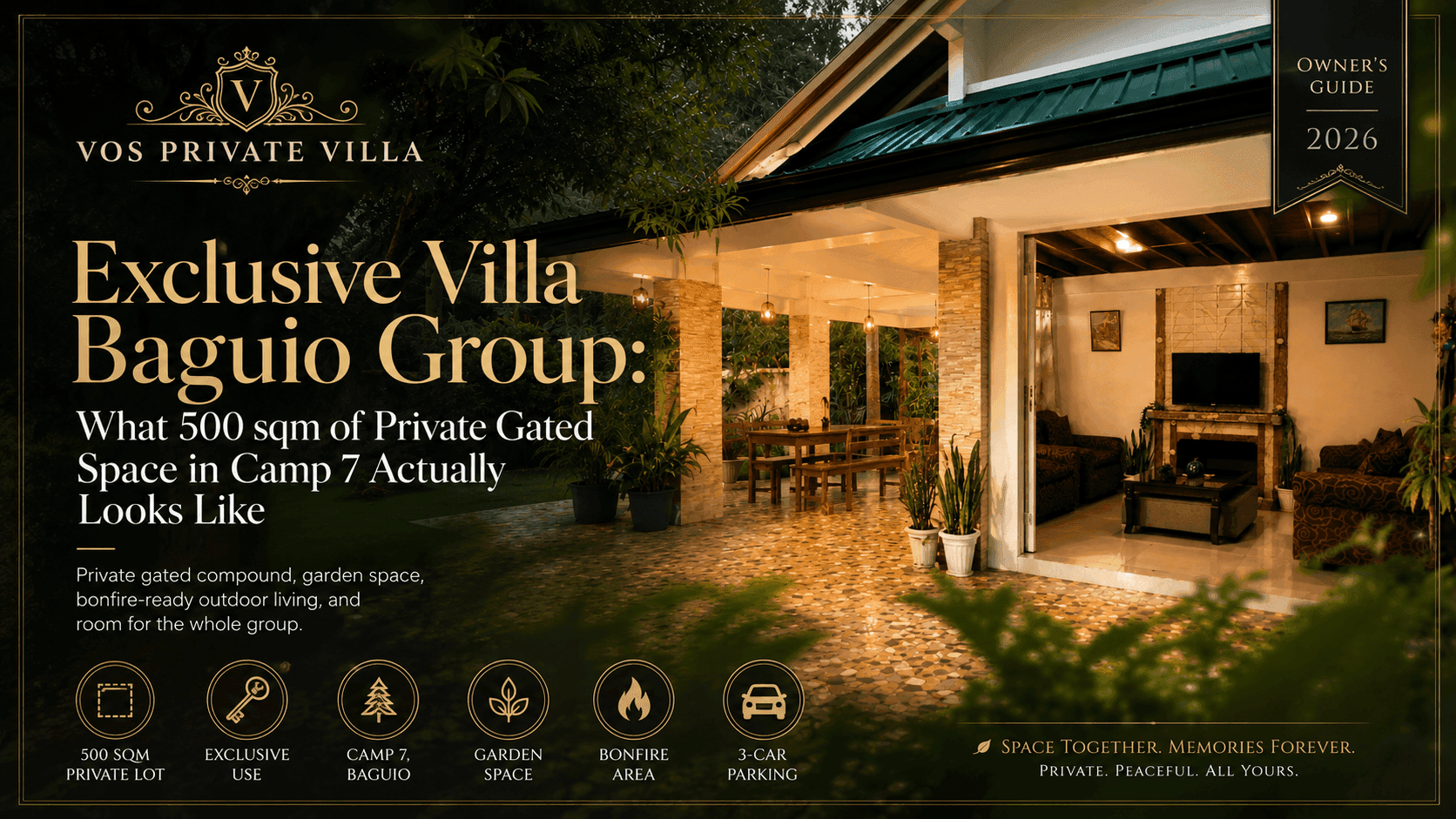 Exclusive Villa Baguio Group: What 500 sqm of Private Gated Space in Camp 7 Actually Looks Like