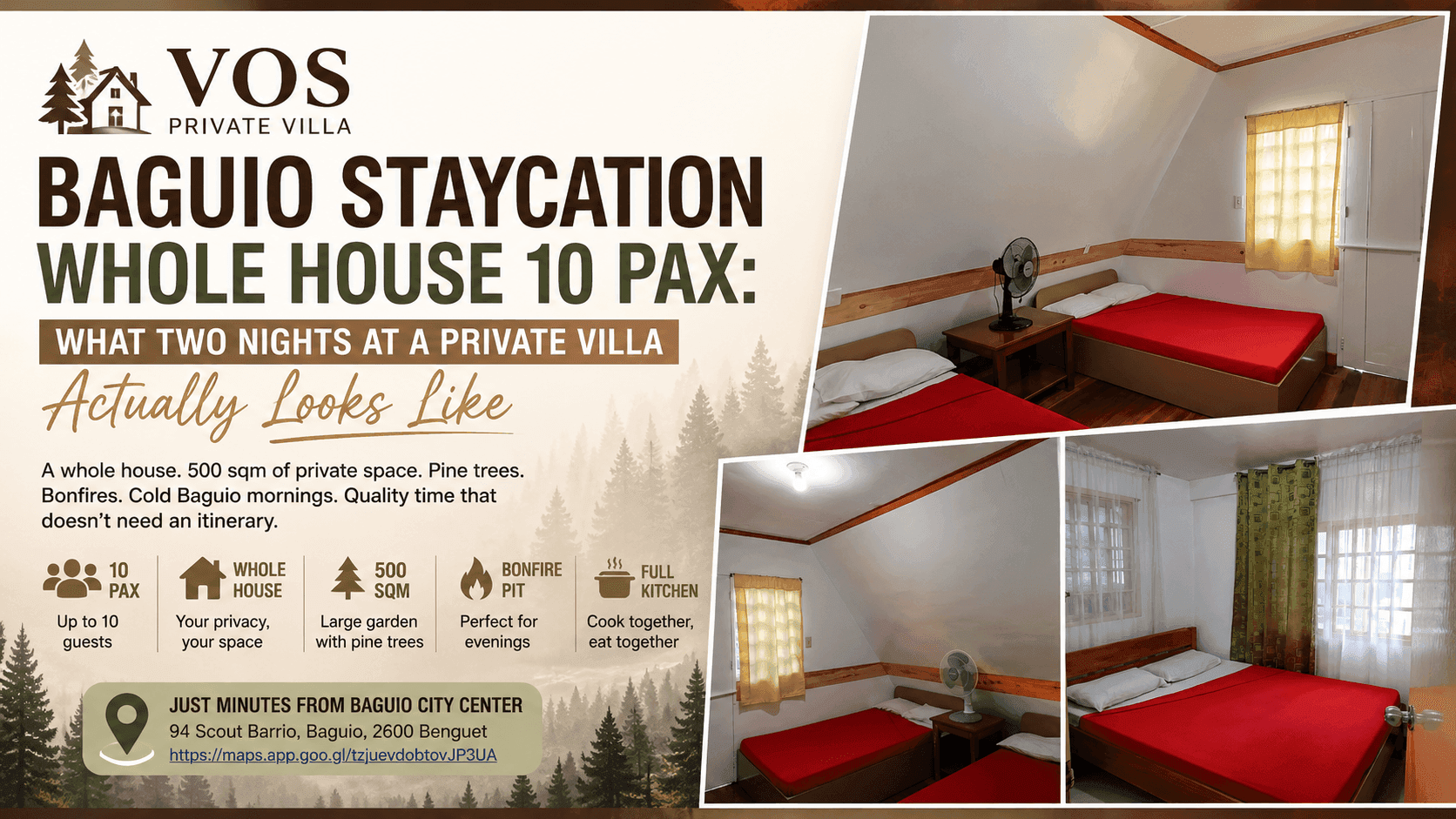Baguio Staycation Whole House 10 Pax: What Two Nights at a Private Villa Actually Looks Like