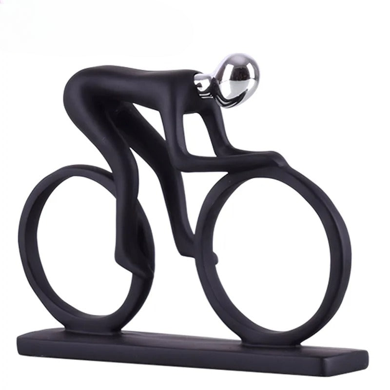 Abstract Cyclist Statue